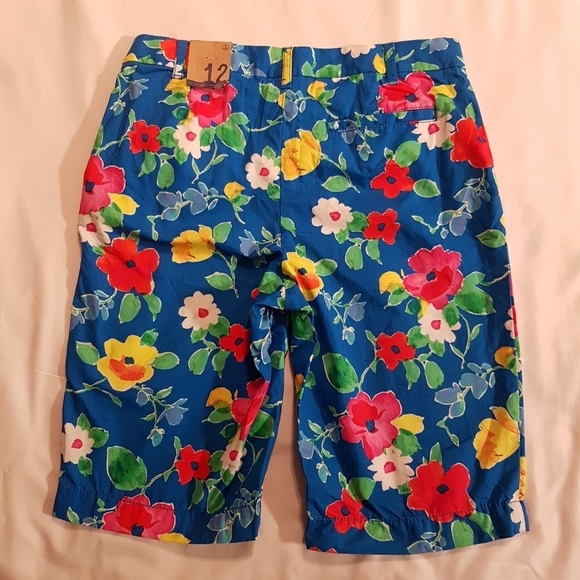 Lands' End girls size 12 flowered shorts - Picture 5 of 6